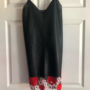 New black with floral dress